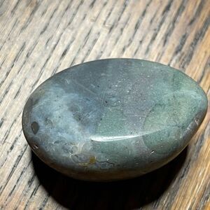 Ocean Jasper palm stone crystal natural green white orange pink